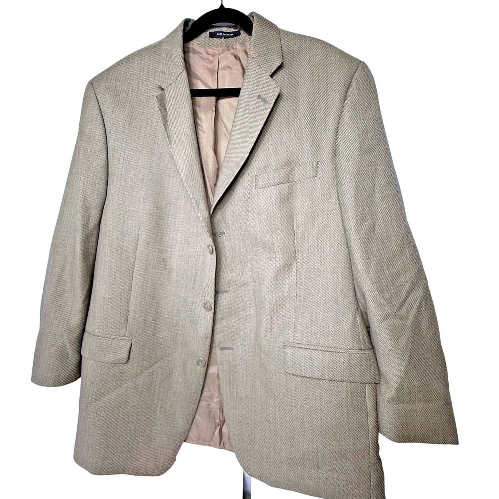 Vintage 90s Calvin Klein Blazer Mens 34 Gray Quiet Luxury Academia Minimalist